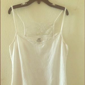 As upset cute H and M tank top with a lace back